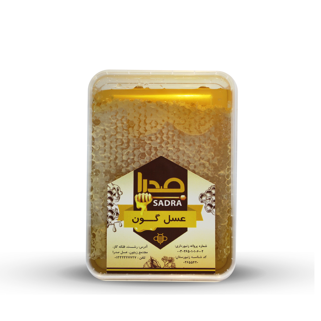  عسل طبیعی گون آویشن (موم دار) 