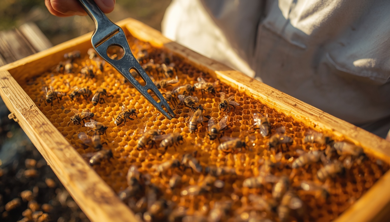 روش حذف قاب تله نر (Drone Brood Removal)