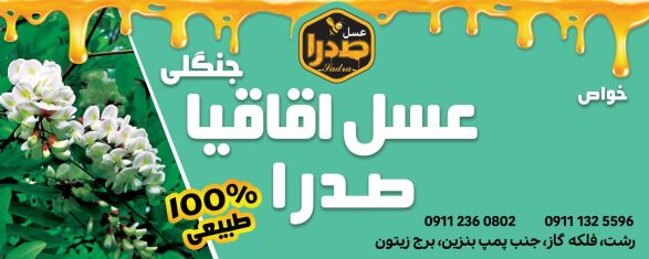 عسل طبیعی- عسل شمال- عسل صدرا- زنبور عسل- گیلان- بالدیکن